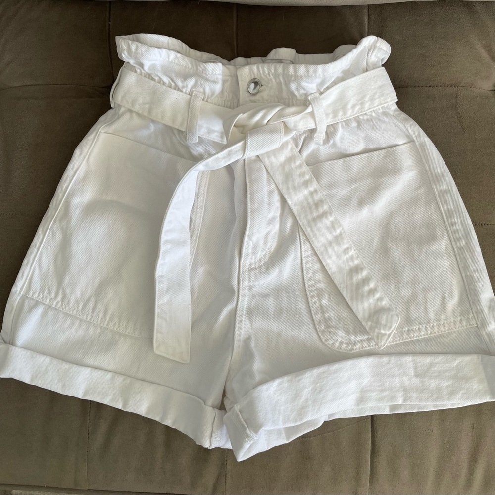 Zara white shorts